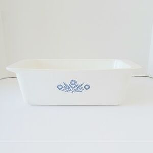 Vtg Corningware Loaf Pan P 315B Blue Cornflower